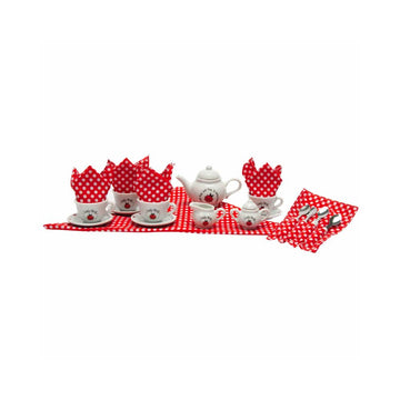 Schylling Ladybug Tea Set in a Basket